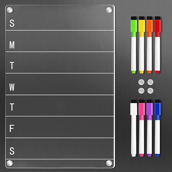 Magnetic Acrylic Calendar for Fridge(Dietary Plan)