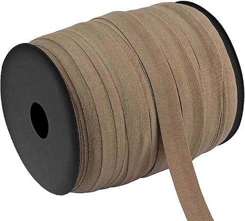 Miniatura 16 de Muka Cinta al bies de 109 yardas, cuerda plana elástica de 5/8 pulgadas para ropa, puños, ropa interior, manualidades, 02 negro