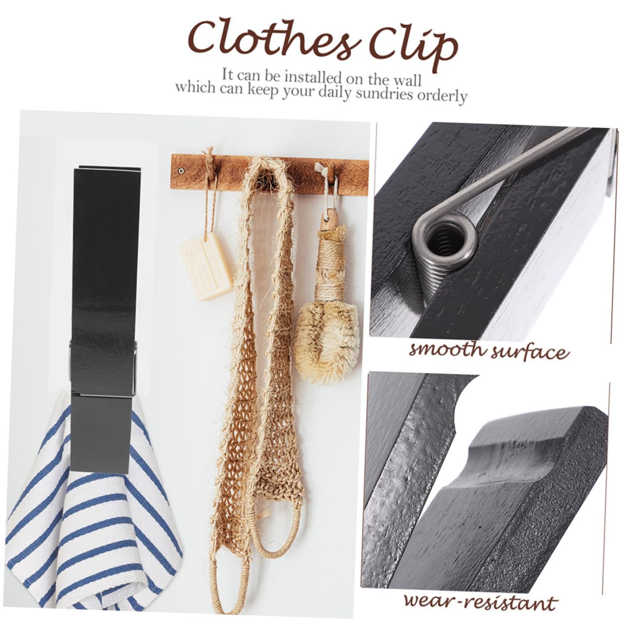 Handtuchhalter Badezimmer Handtuchhalter Riesige Wäscheklammer Holz Wäscheklammer Handtuchhalter Outdoor Dekor Groß Holz Foto Clip Selbstklebend Handtuchhalter Schwer