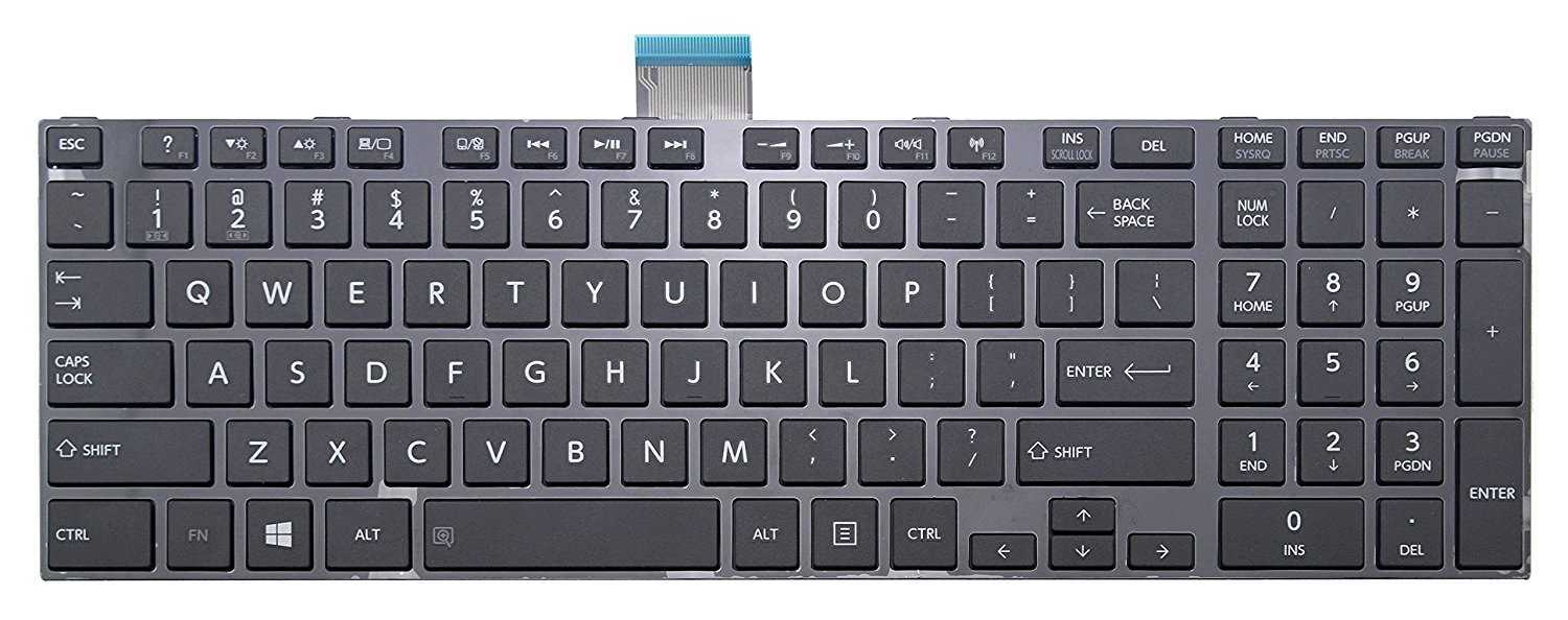 Amazon.com: Original New US Black Keyboard No Backlit for Toshiba