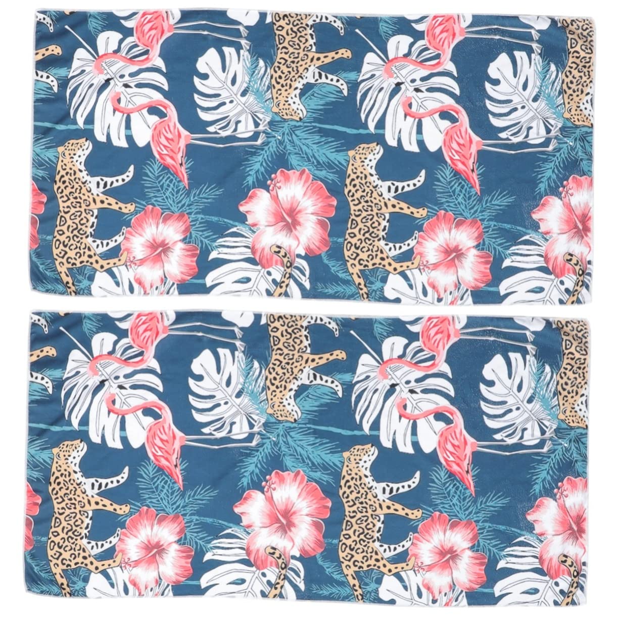 Cabilock Lot De 2 Serviettes De Bain Décoratives en Fibre Idéales pour La Plage La Piscine Ou Le Camping
