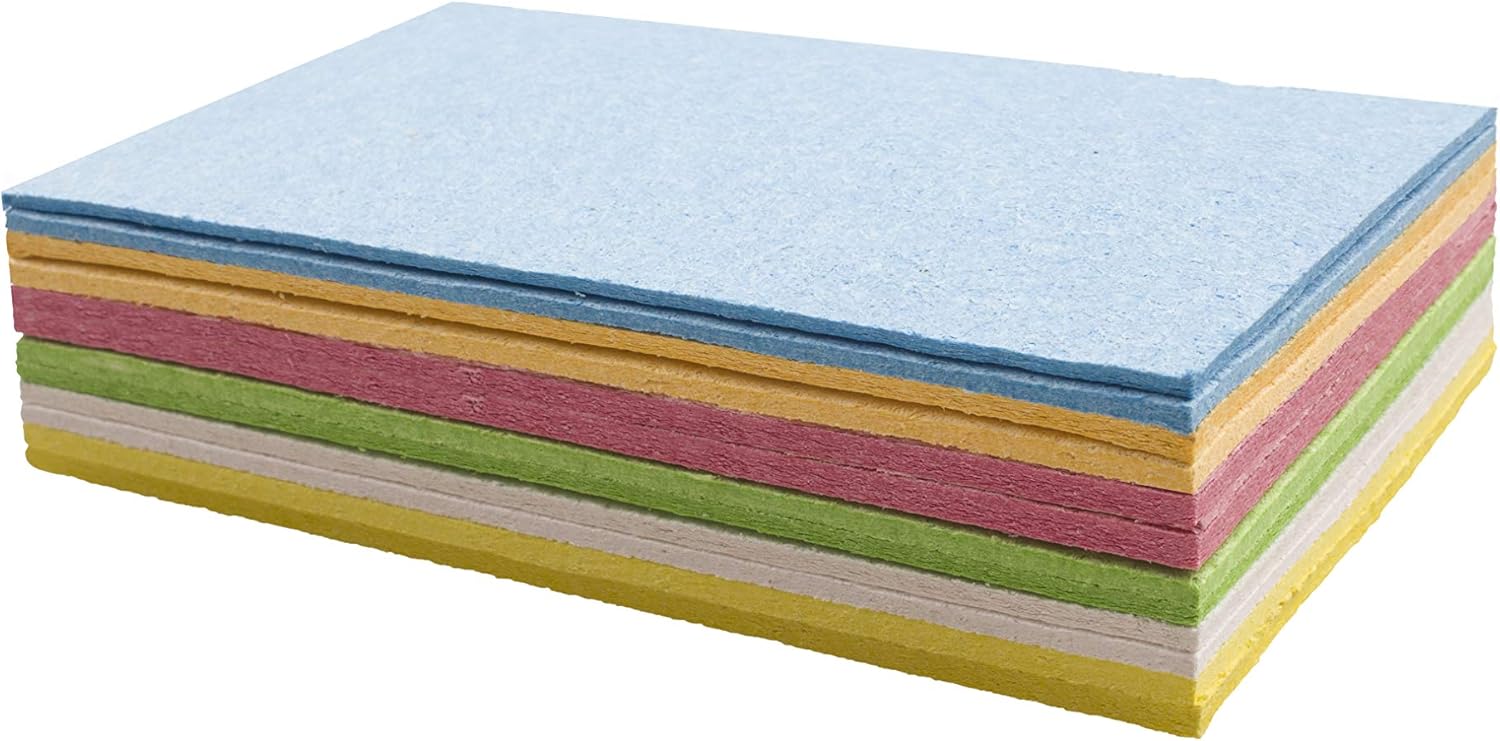 ARCLIBER Cellulose Sponge,Heavy Duty Scrub Sponge,Clean Tough Messes Without Scratching for Kitchen(6 Pack): Kitchen & Dining