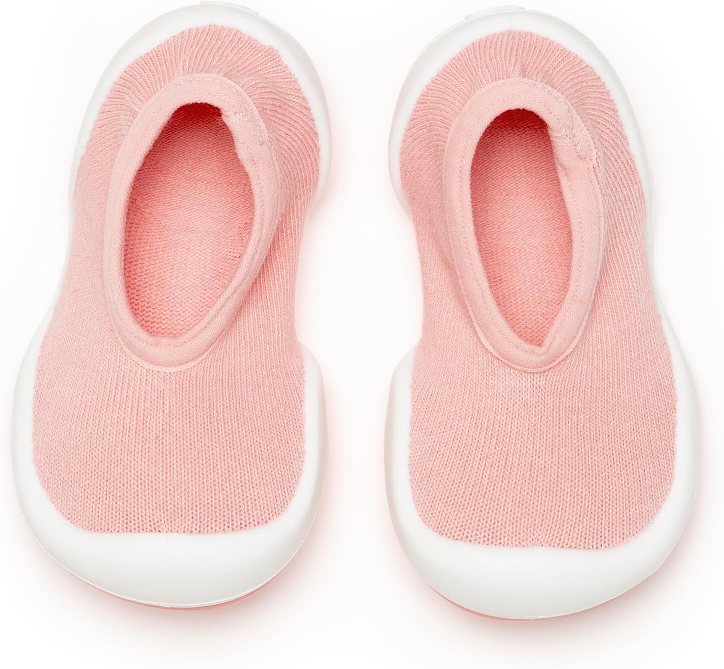 Komuello Toddler Sock Shoes – Flat Style Non-Slip Baby Shoes for Boys and Girls – Breathable, Washable, Soft Cotton First Walker Shoes for Indoor & Outdoor Use