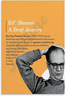 American Psychologist B F Skinner Motivational Quote Poster (9) Canvas Painting Wall Art Poster for Bedroom Living Room Decor 08x12inch(20x30cm) Unframe-style