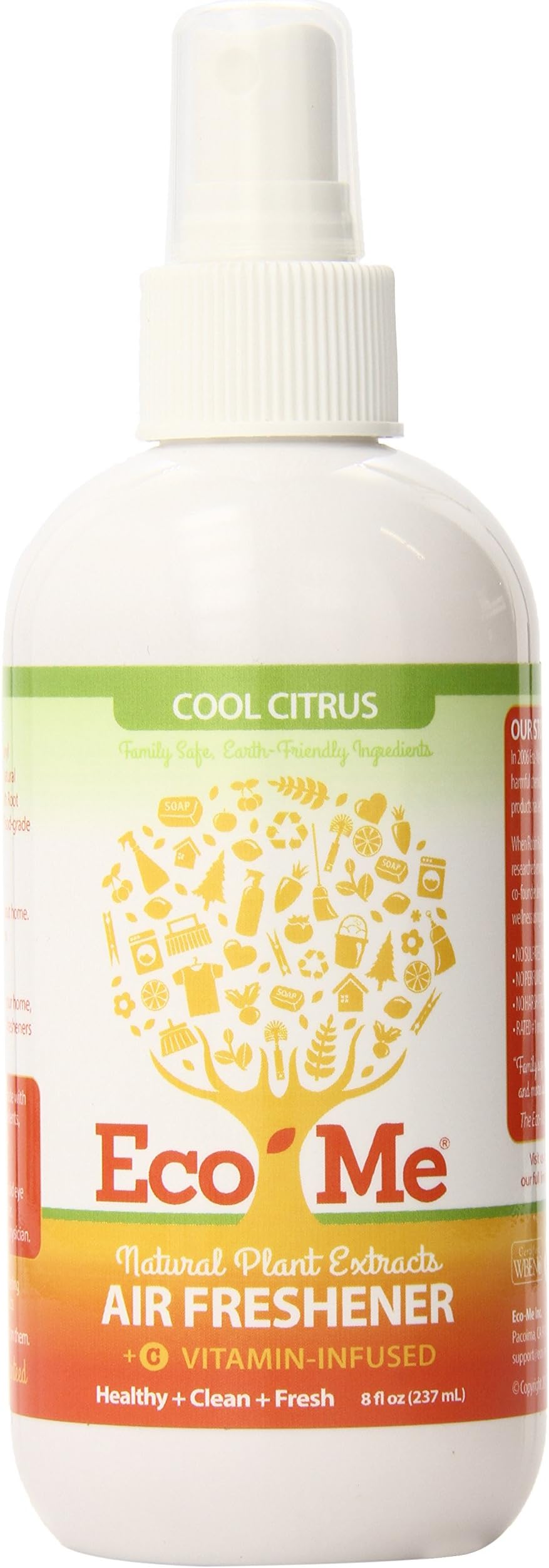 EcoMe Vitamin Infused Air Freshener, Cool Citrus + Vitamin C, 8 oz