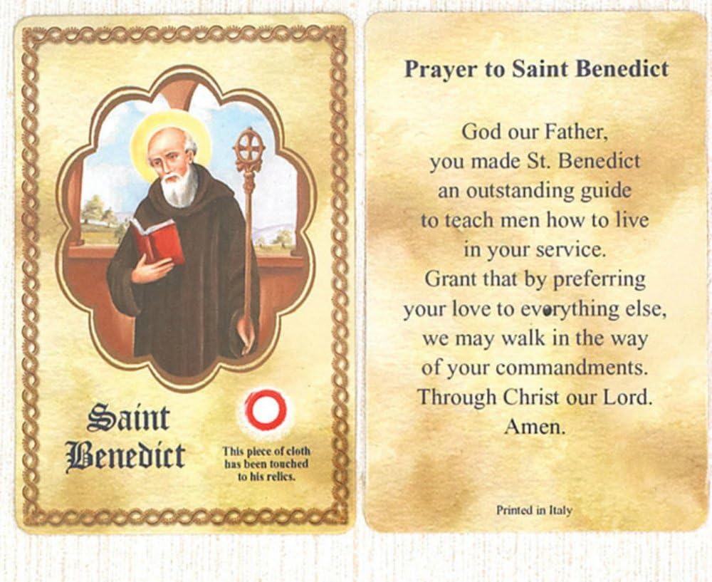 St. Benedict relic card, Powerful saint against evil