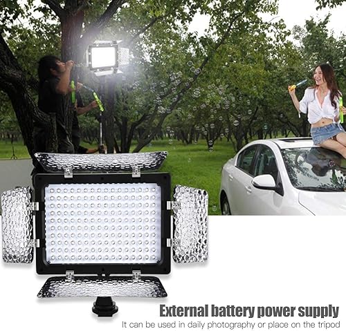 Miniatura 3 de Kit Luz Continua W160 Video Fotografía Lámpara Panel 6000K Led para Cámara Dv Videocámara Plástico Video Luz Negro