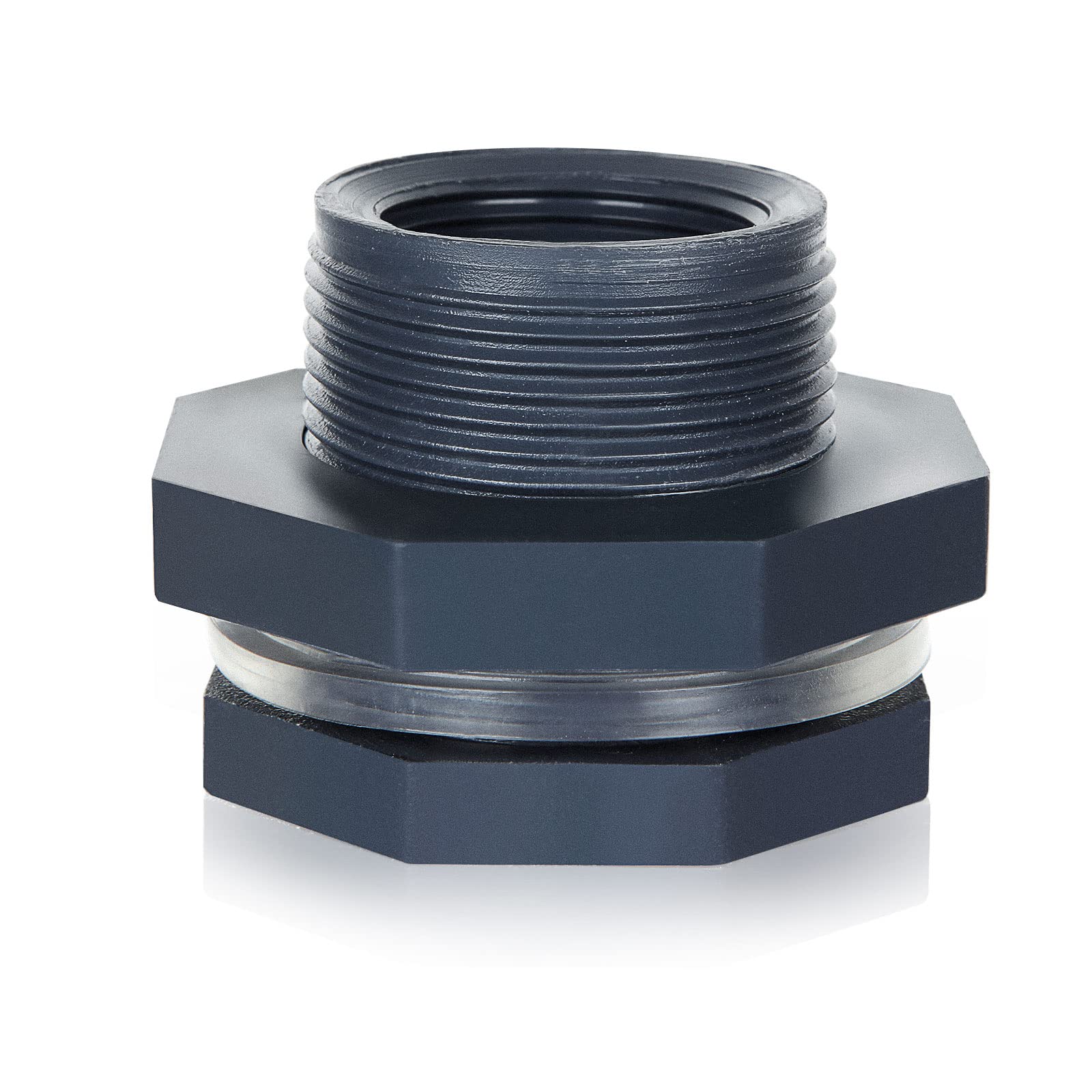 Buy MIVIDE 10PCS 1 Inch PVC Plastic Bulkhead Fitting with Plugs and