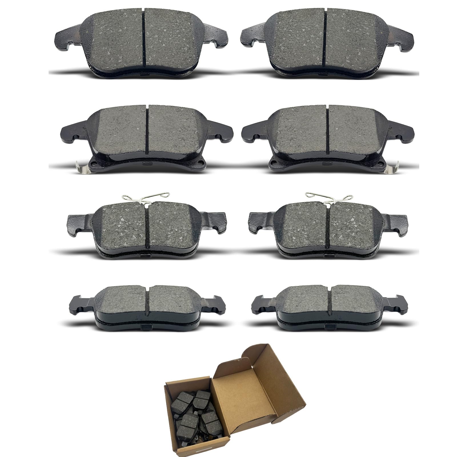 CCTECHMASS Front & Rear Ceramic Brake Pads