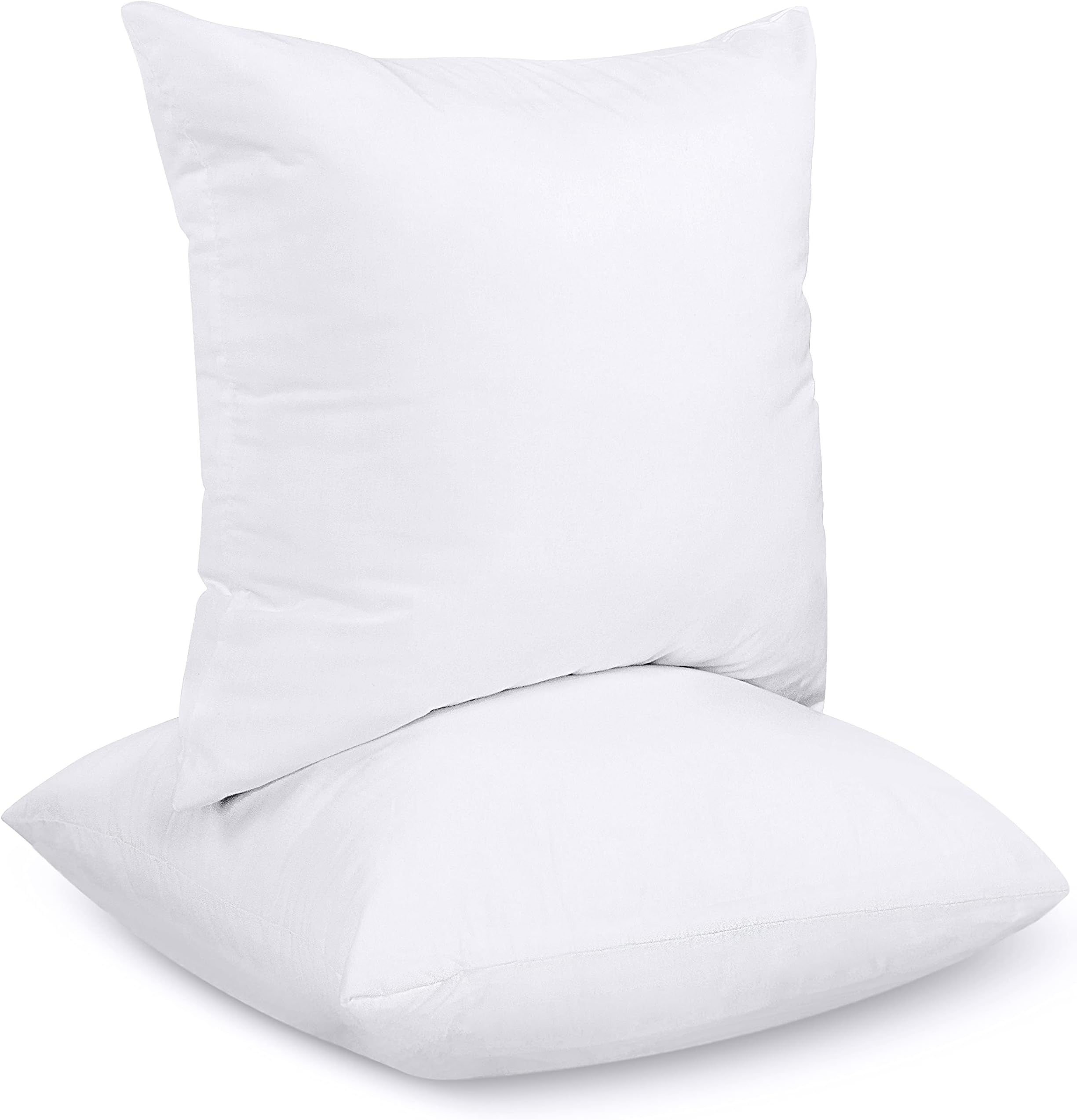 Utopia Bedding Cushion Inner Pads (Pack of 2), 40 x 40 cm (16" x 16") Cushion Stuffer Inserts, Hollowfibre Pillows (White)