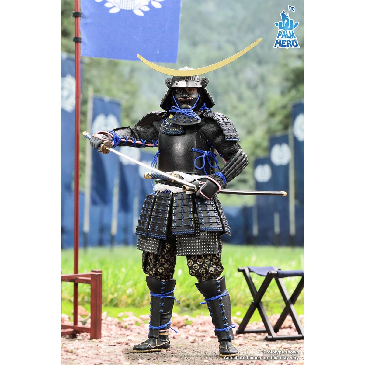 HIPLAY DID Palm Hero Japonia Seria Samuraj 4 Date Masamune XJ80030 Zestaw Kolekcjonerskich Figurek Akcji w Skali 1/12