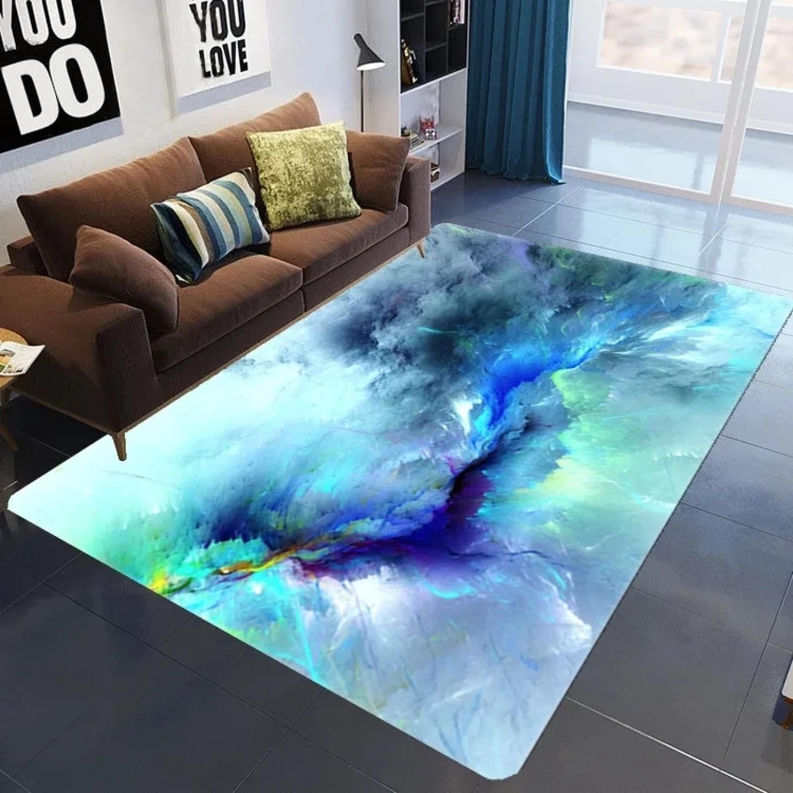 Alfombra colorida infantil JGGXHM para un hogar alegre y comodo