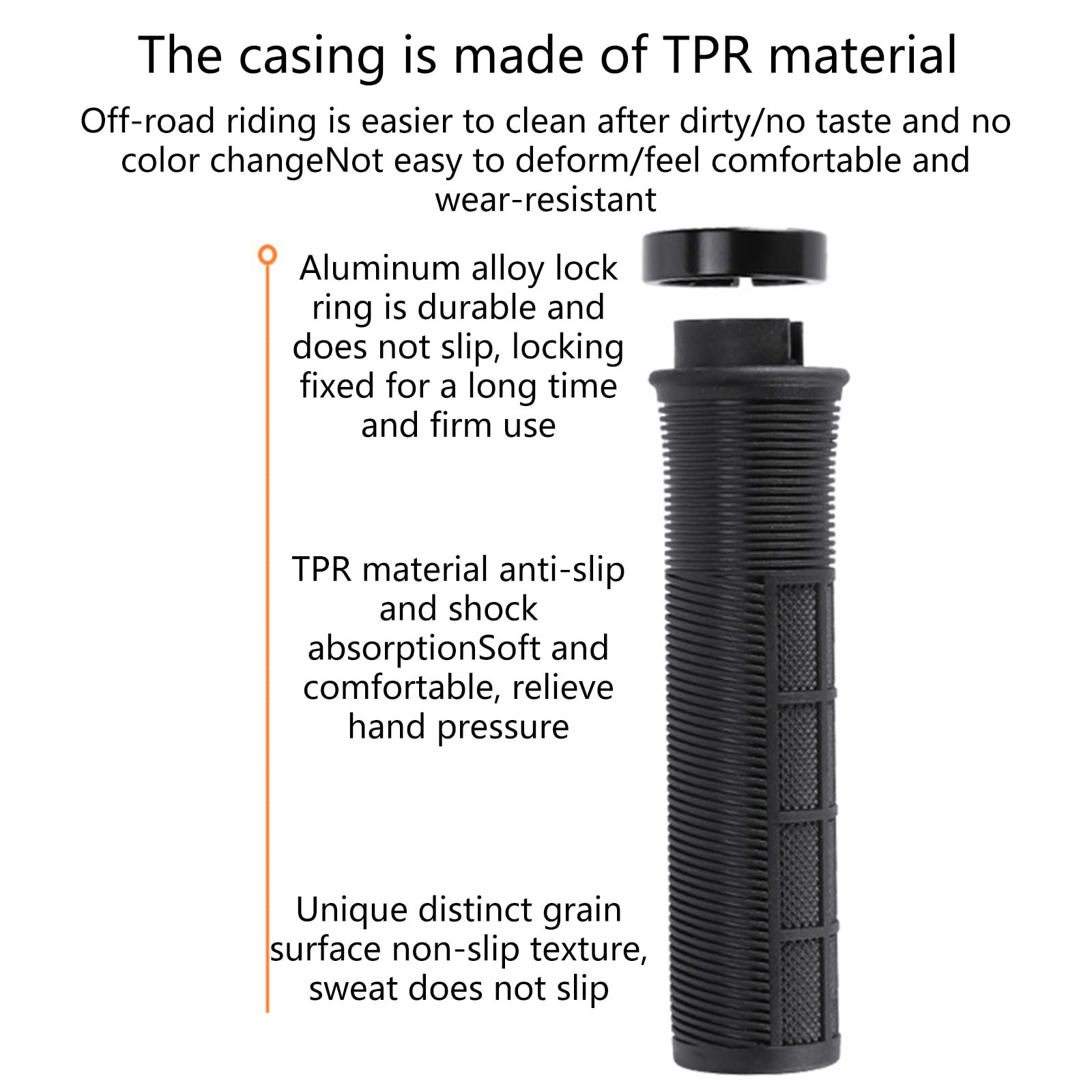 Paire De Grips DMR DeathGrip Thin Avec Flanges Orange Tango DMR