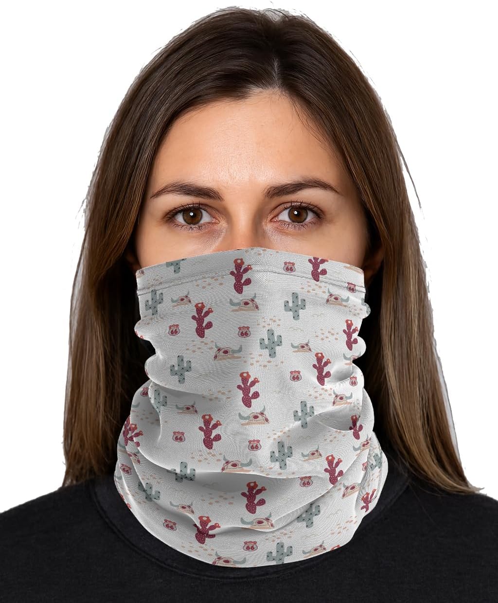Neck Gaiter (Desert Texas Pattern) Cooling Breathable Face Mask UV Protection Scarf Hiking Bandana for Men, Women, kids