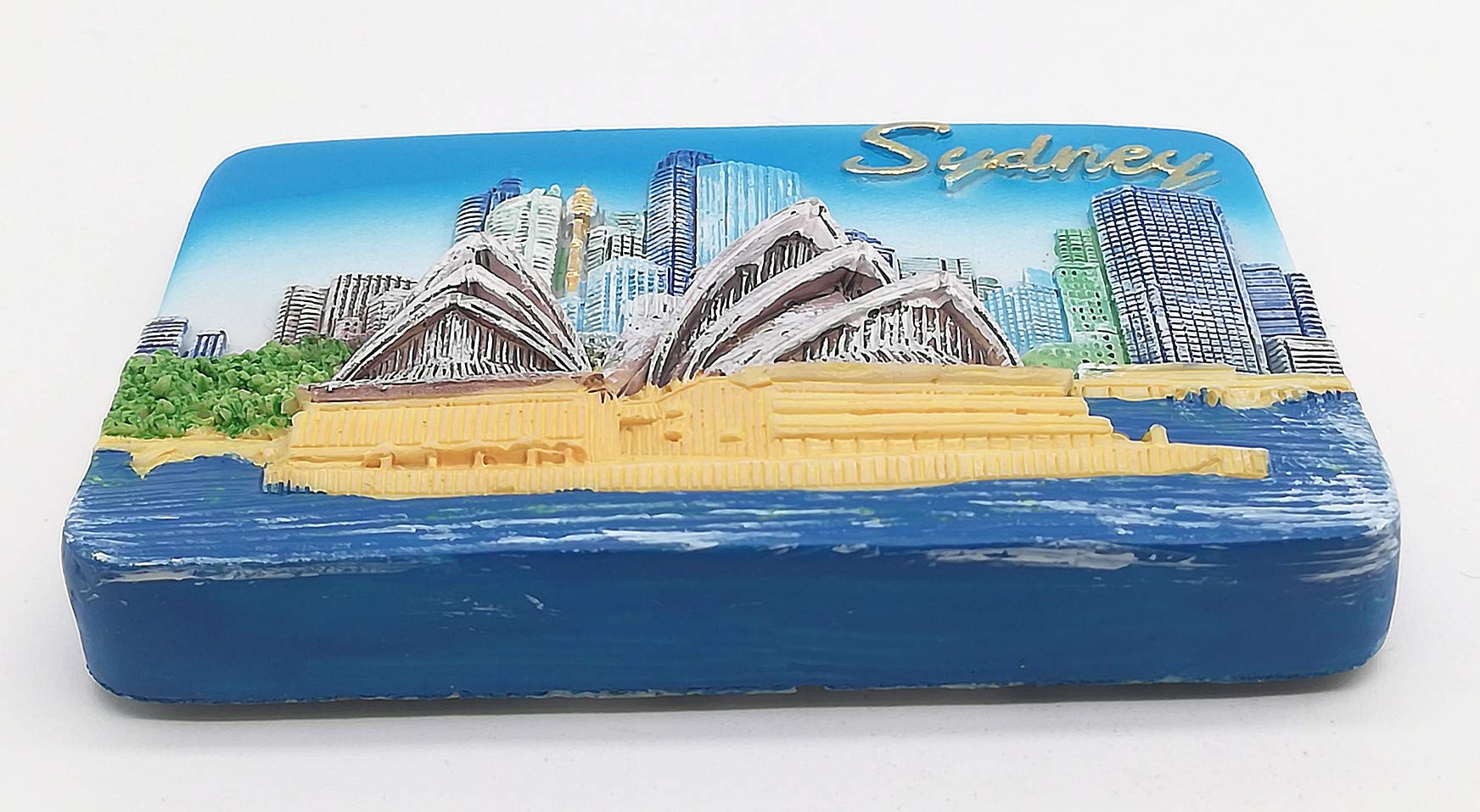 Calamita Da Frigorifero 3D Sydney Australia - Souvenir In Ceramica, 9x7 Cm, Fatto A Mano - 3