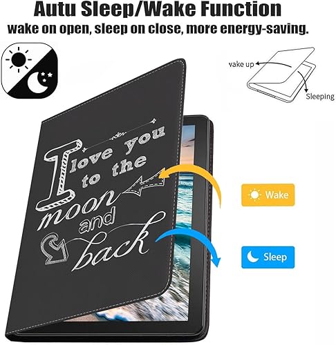 Miniatura 9 de JDHJFBFJNP Funda para Samsung Galaxy Tab A7 de 10.4 pulgadas 20222020 (SM-T500T503T505T507T509), funda de piel sintética premium con función de