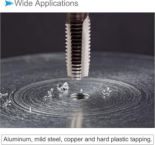 Miniatura 3 de Machos roscados manuales, rosca M8 x 1, herramienta de aleación métrica de acero roscado de rosca inferior - (aplicaciones para reparación de roscas