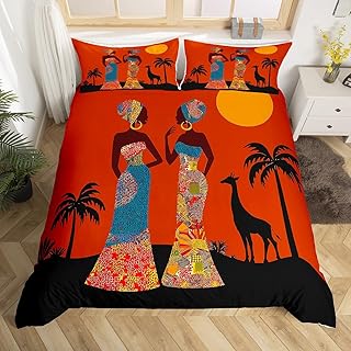 14 HBCU Dorm Room Ideas Full of Culture and Personality 17 African Woman Themed Duvet Cover Brown African Pattern Bedding Set Ethni...