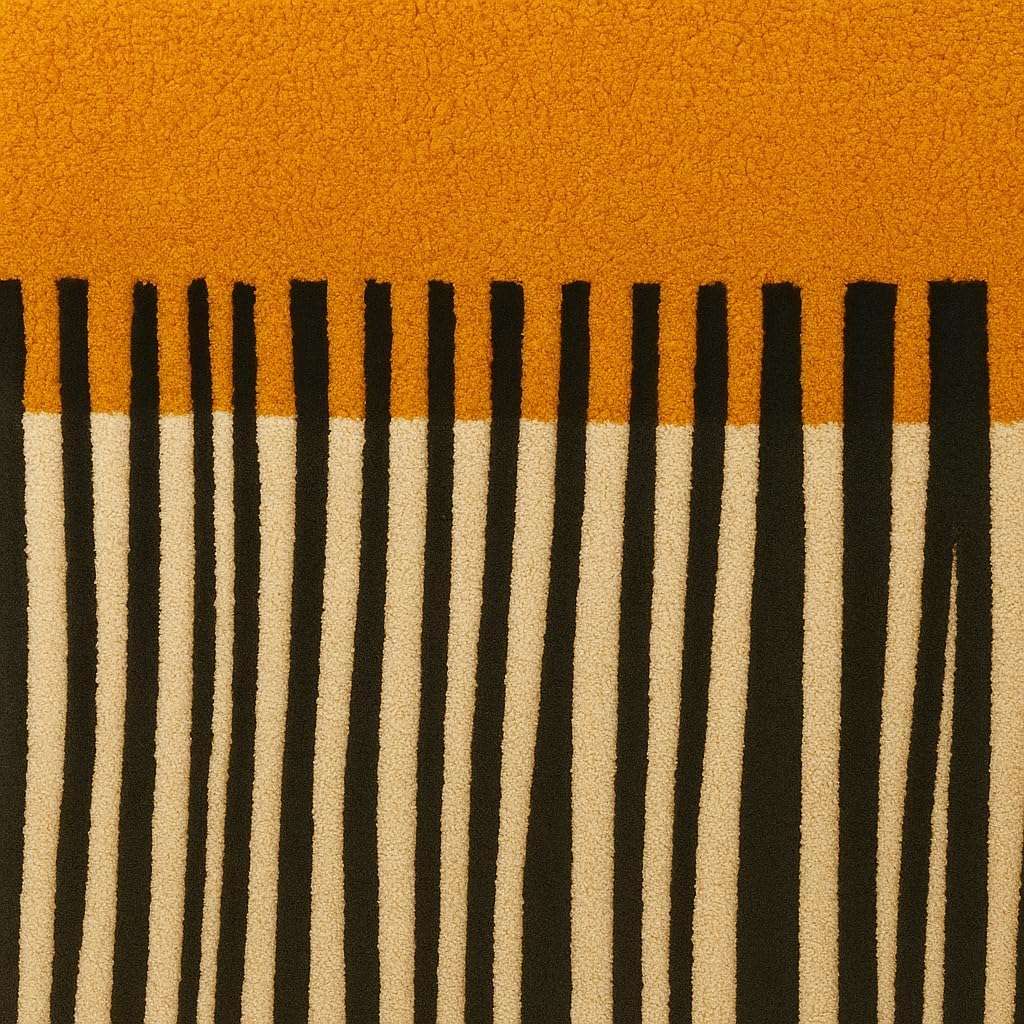 Modern Fringe Hand Tufted New Zealand Wool Rug Wool Rug