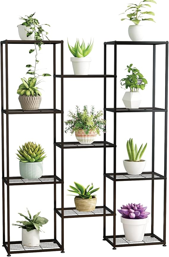 YUJCHMTZN 11Tiers Plant Stand Indoor Metal Plant Stands