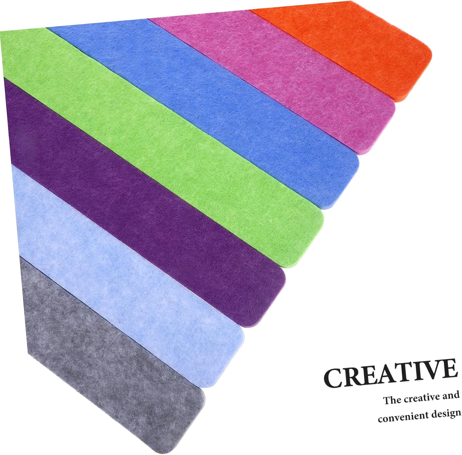 Cabilock 7pcs Felt Needle Board Tiles Wall Adhesive Office Bulletin Board for Decor