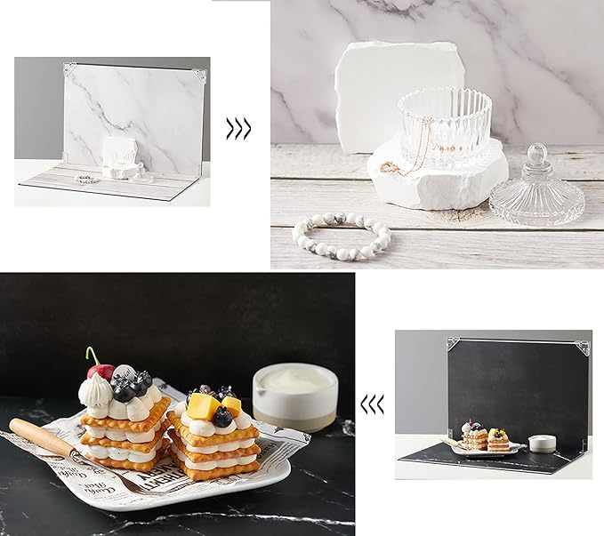 Kit de fondos fotográficos de 8 piezas para mesa miniatura 7