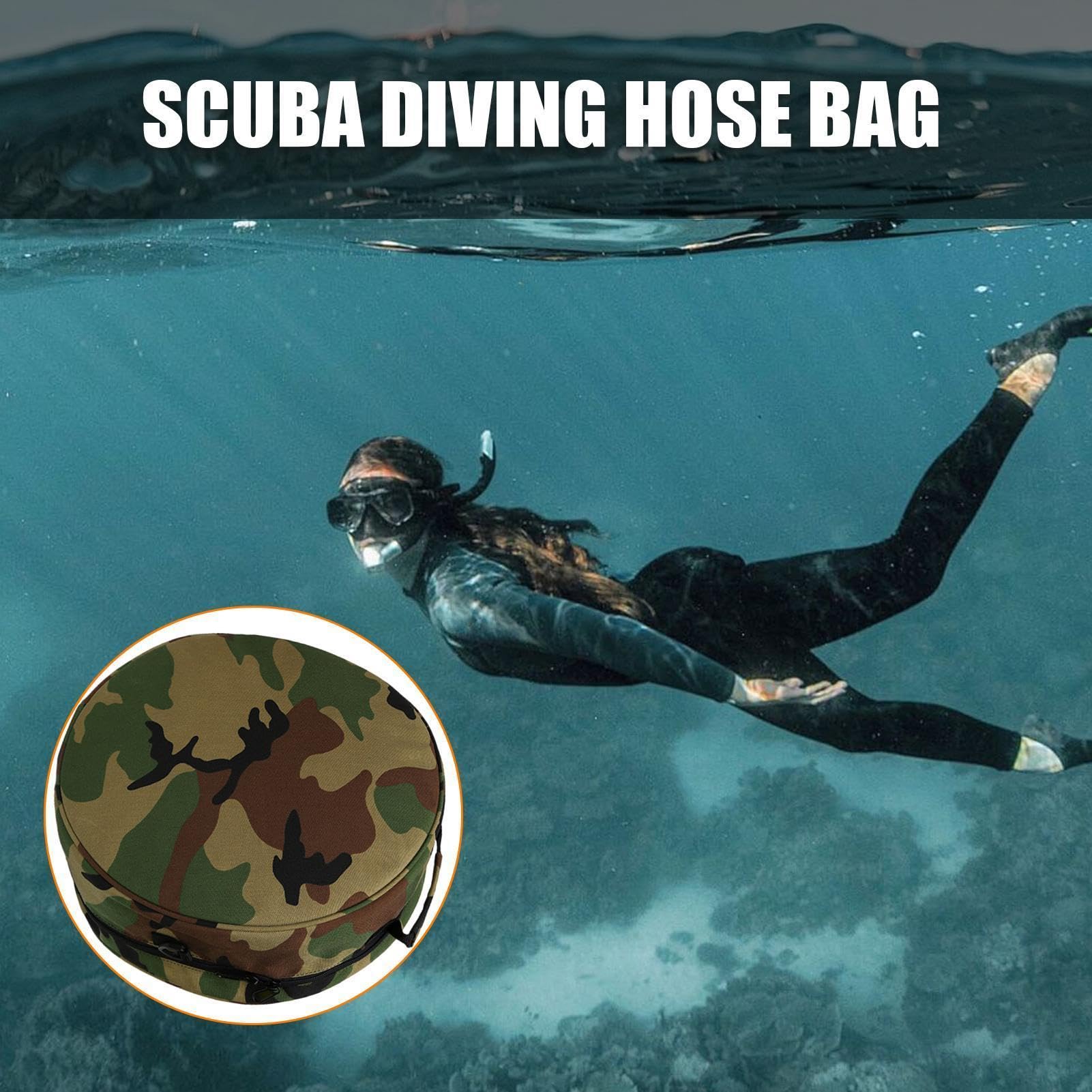 Borsa per tubo da immersione subacquee, borsa per immersione in snorkeling