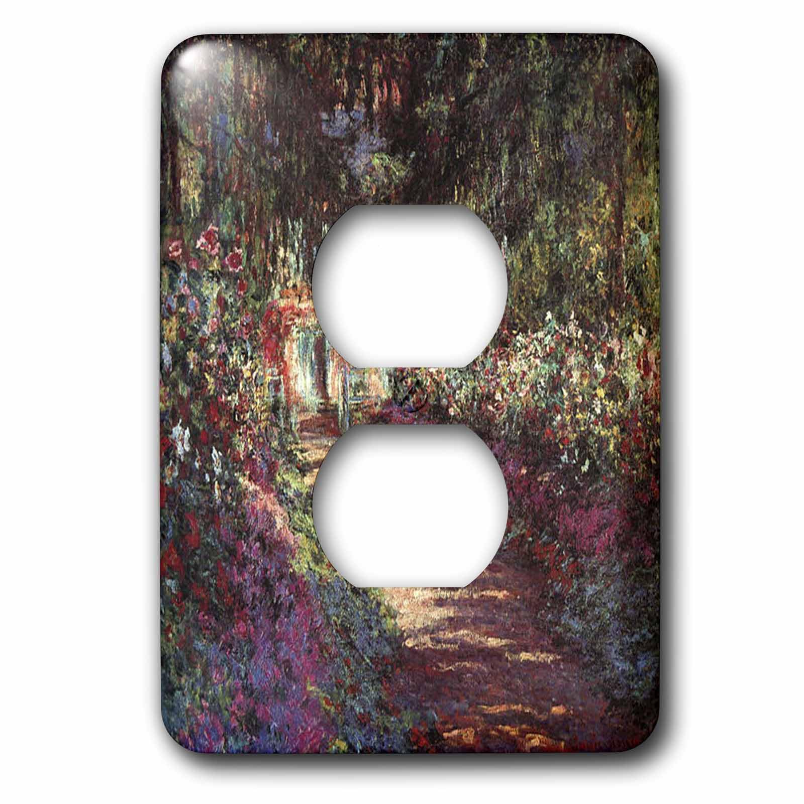 Funda de enchufe doble de Monet para decorar salones elegantes 3dRose LSP_49332_1