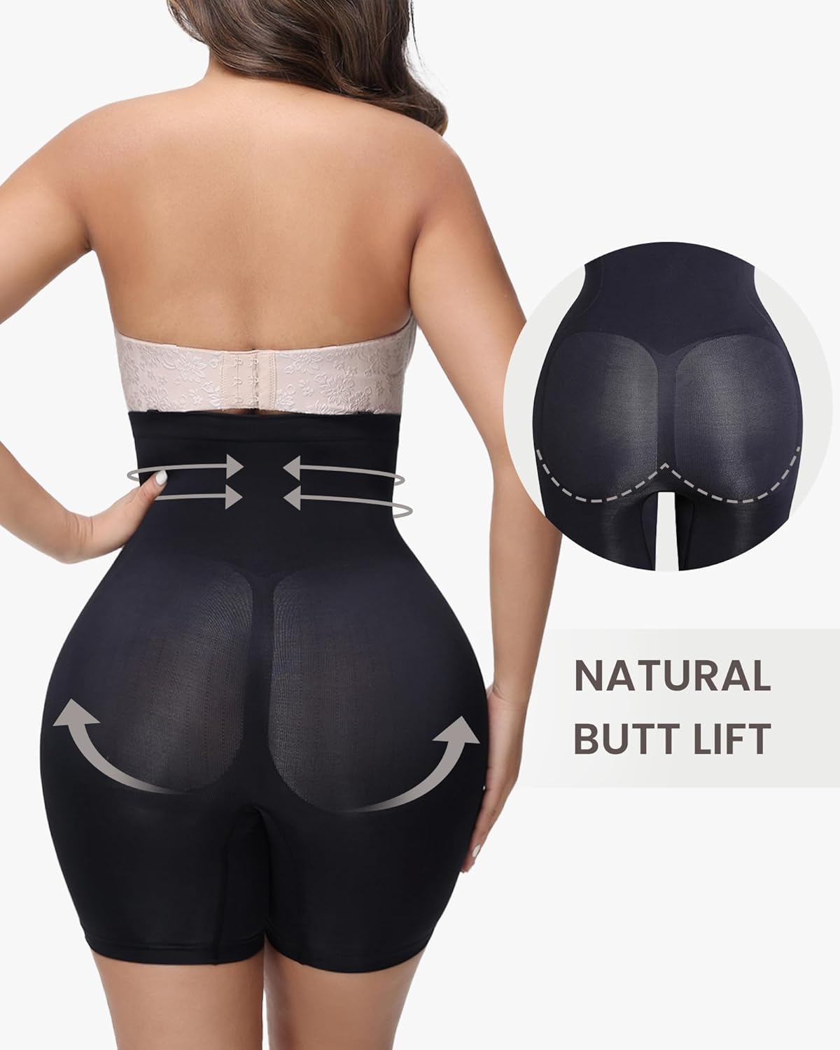 Seamless Tummy Control Shapewear for Women Butt Lifting Shorts High Waisted Panties Strapless Fajas Colombianas - Image 3