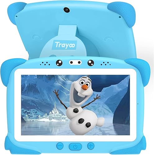 Tableta infantil 7 para niños, tableta de 32 GB para aprendizaje de niños pequeños, tableta para niños con WiFi, cámara, pantalla IPS, control
