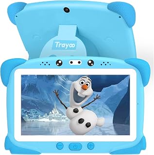 Kids Tablet 7 Toddler Tablet for Kids, 64GB Tablet for Toddler Learning, Children Tablet with WiFi, Camera, IPS Screen, Parental Control, Pre-Installed Apps, for Boys Girl（Blue）