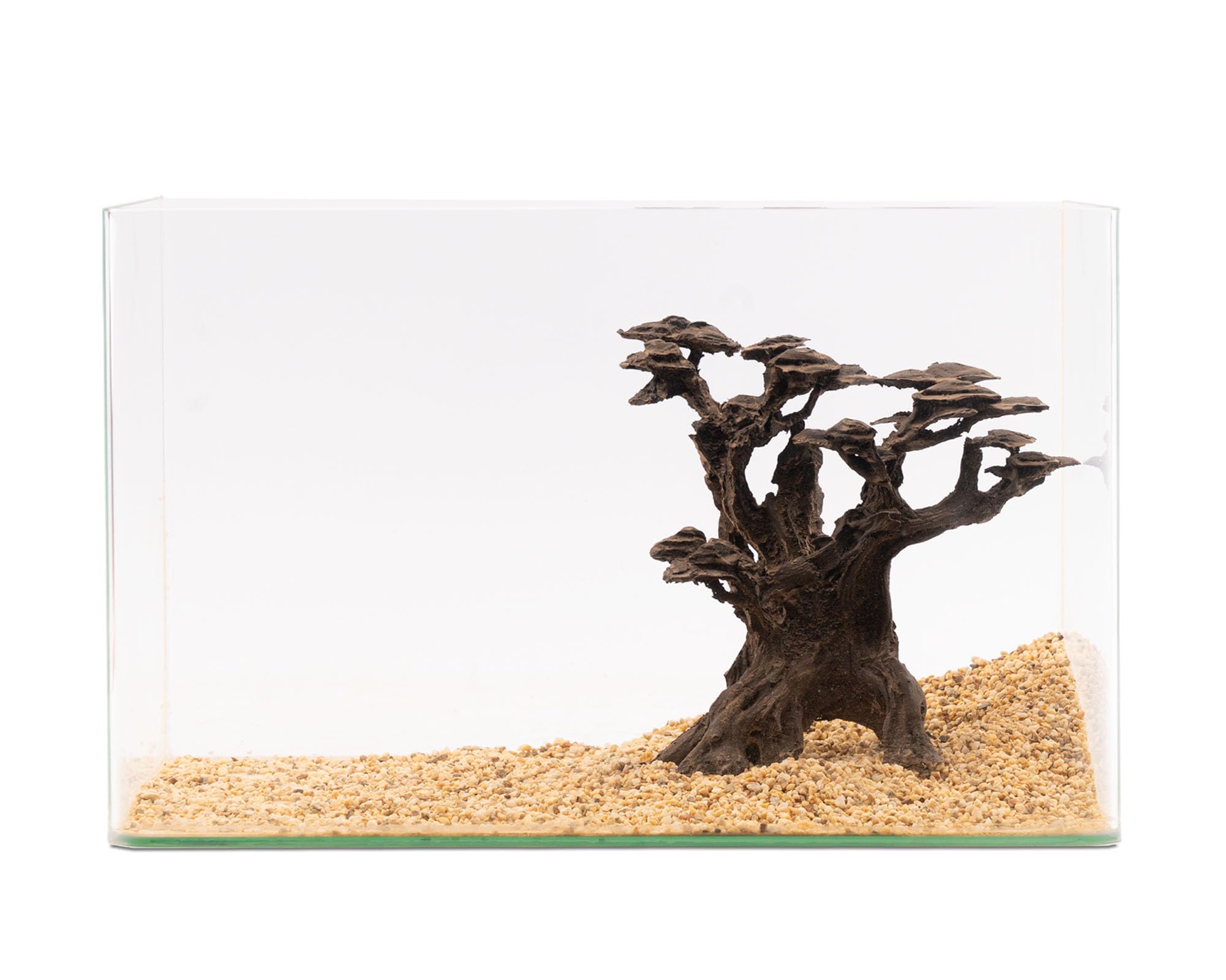 NatureHolic Stone Bonsai Mokuishi | Aquarium Deko Baum aus Kunstharz | Wasserneutral & zum bepflanzen | Natürliche & detailreiche Dekoration für Aquarien | Ideal für Aquarien von 30 – 60cm
