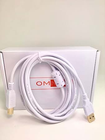 Amazon.com: OMNIHIL White 8FT High Speed USB 2.0 Cable Compatible