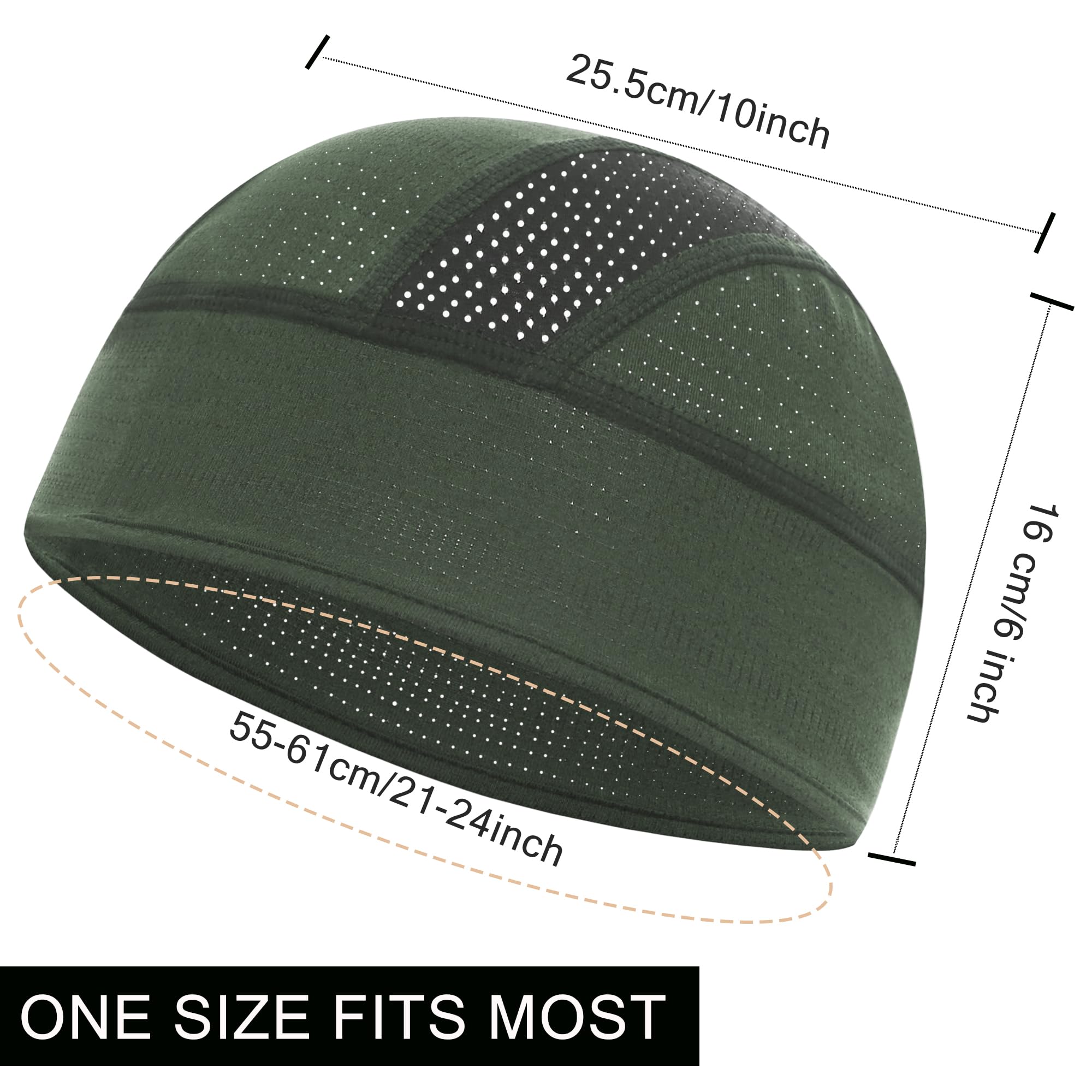 vidsel Gorro de malla transpirable que absorbe el sudor, para ciclismo, correr, para hombres y mujeres