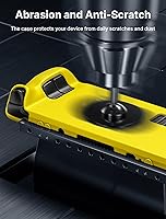 Vista 3 de JSAUX PC0103 - Funda protectora de silicona suave con protección completa, absorción de golpes y diseño antiarañazos, color amarillo