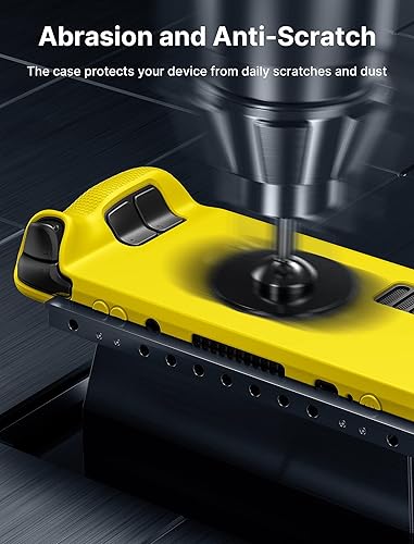 Miniatura 3 de JSAUX PC0103 - Funda protectora de silicona suave con protección completa, absorción de golpes y diseño antiarañazos, color amarillo