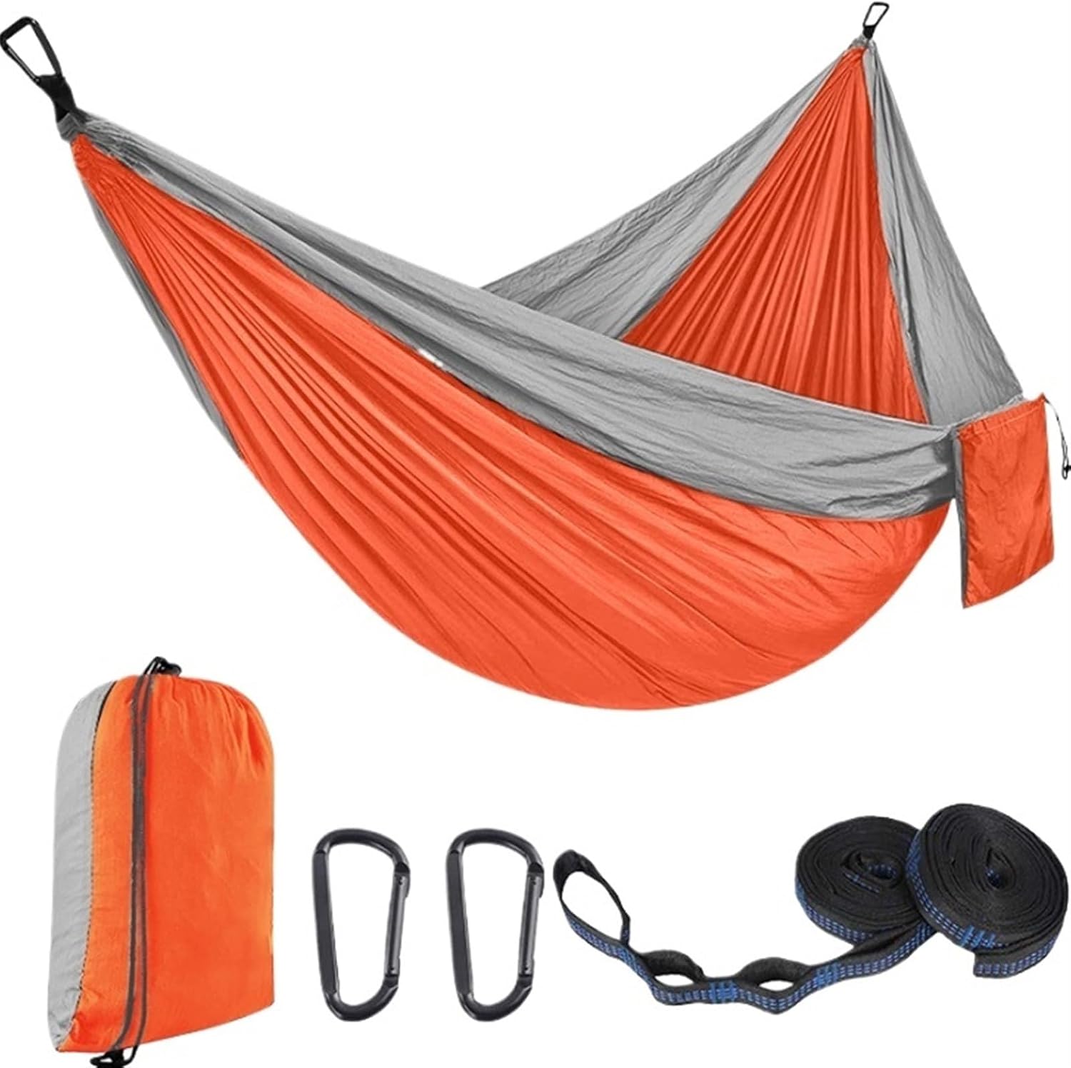 Outdoor Hammock, Single Camping Hammock, Nylon Parachute Material, 300x200 Cm, Portable Travel Hammock