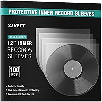 Vista 9 de Fundas de disco – Fundas exteriores protectoras de plástico transparente para discos de vinilo de 3 mil, sin ácido, 12.75 x 12.5 pulgadas