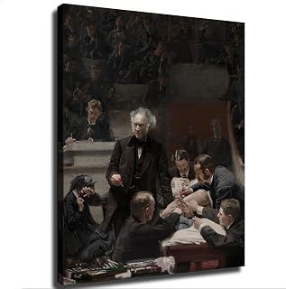 Thomas Eakins The Gross Clinic Poster Canvas Print Inspirational Wall Decor Home Decor Art Aesthetic Hanging Painting (16×20inch_Unframed)