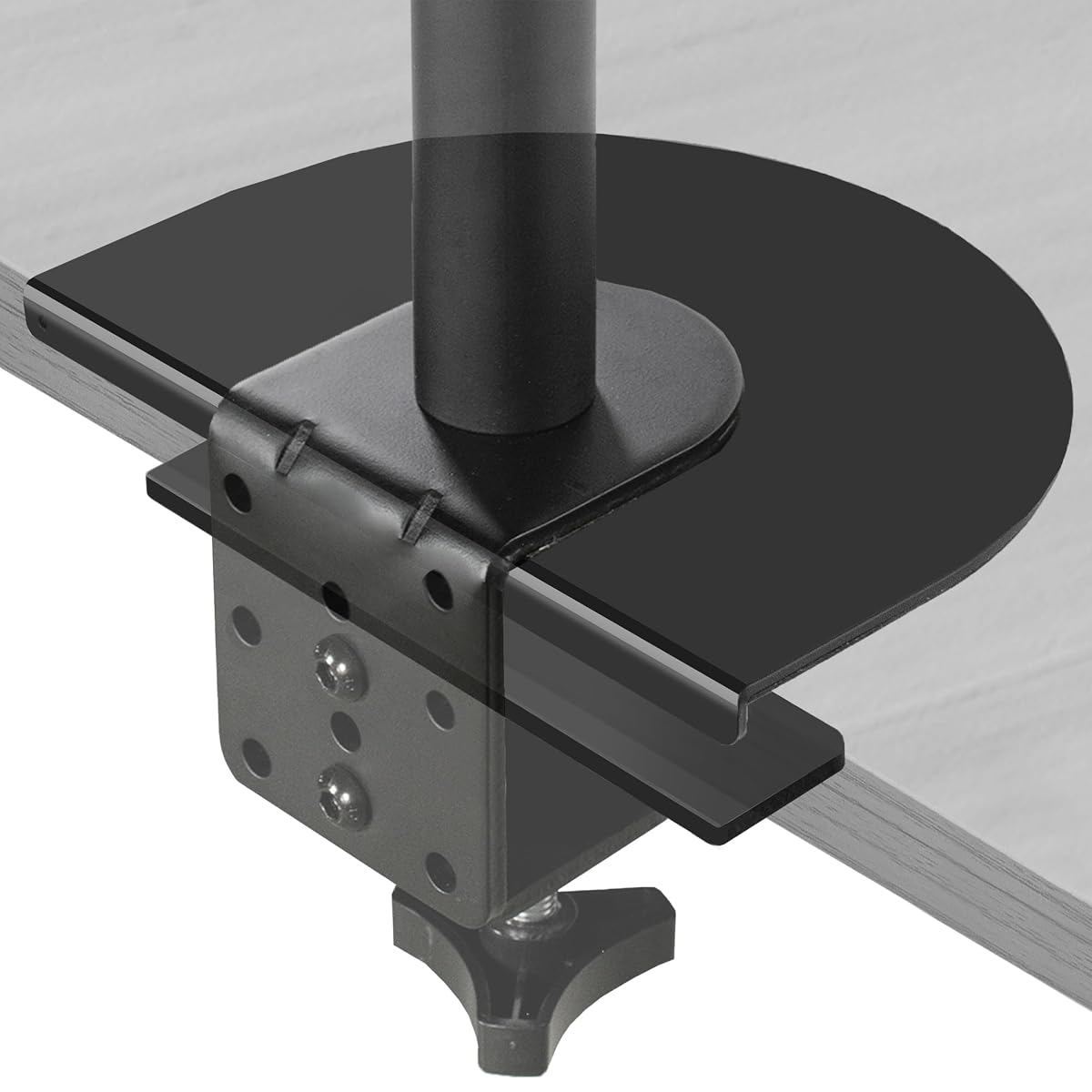 VIVO Black Steel Reinforcement Bracket Mount Plate for Thin, Glass, and Other