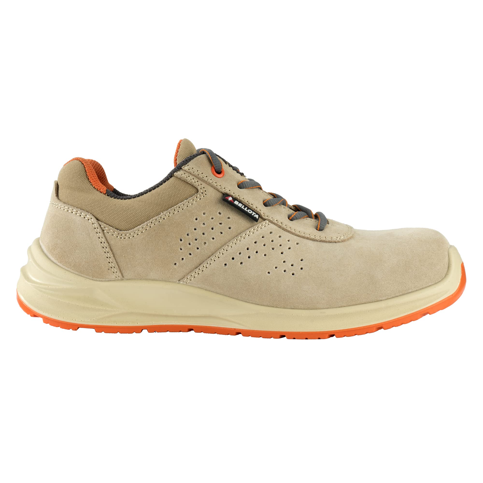 Bellota FTW02BS1P - Zapatilla de Seguridad Flex Dust S1P de Hombre y Mujer (Talla 47) de Serraje Transpirable, Ligero y Flexible