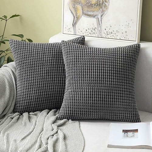 Vista 49 de MIULEE - Fundas de almohada decorativa Funda de cojín suave y sólida para sofá cama Dormitorio.