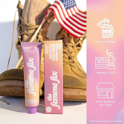 Miniatura 7 de The Femme Fix Crema calmante para hemorroides para mujeres, con lidocaína, magnesio, aceite de coco y lavanda real, alivio posparto y comodidad