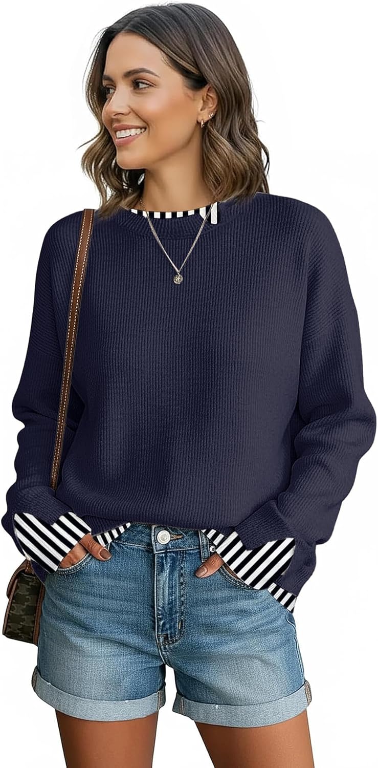 ETCYY Womens Sweaters School Teacher Outfits Fall Clothes Cowboy Chic Knit Cozy Fall Fashion 2026 Winter Oversized Sweater - Image 2