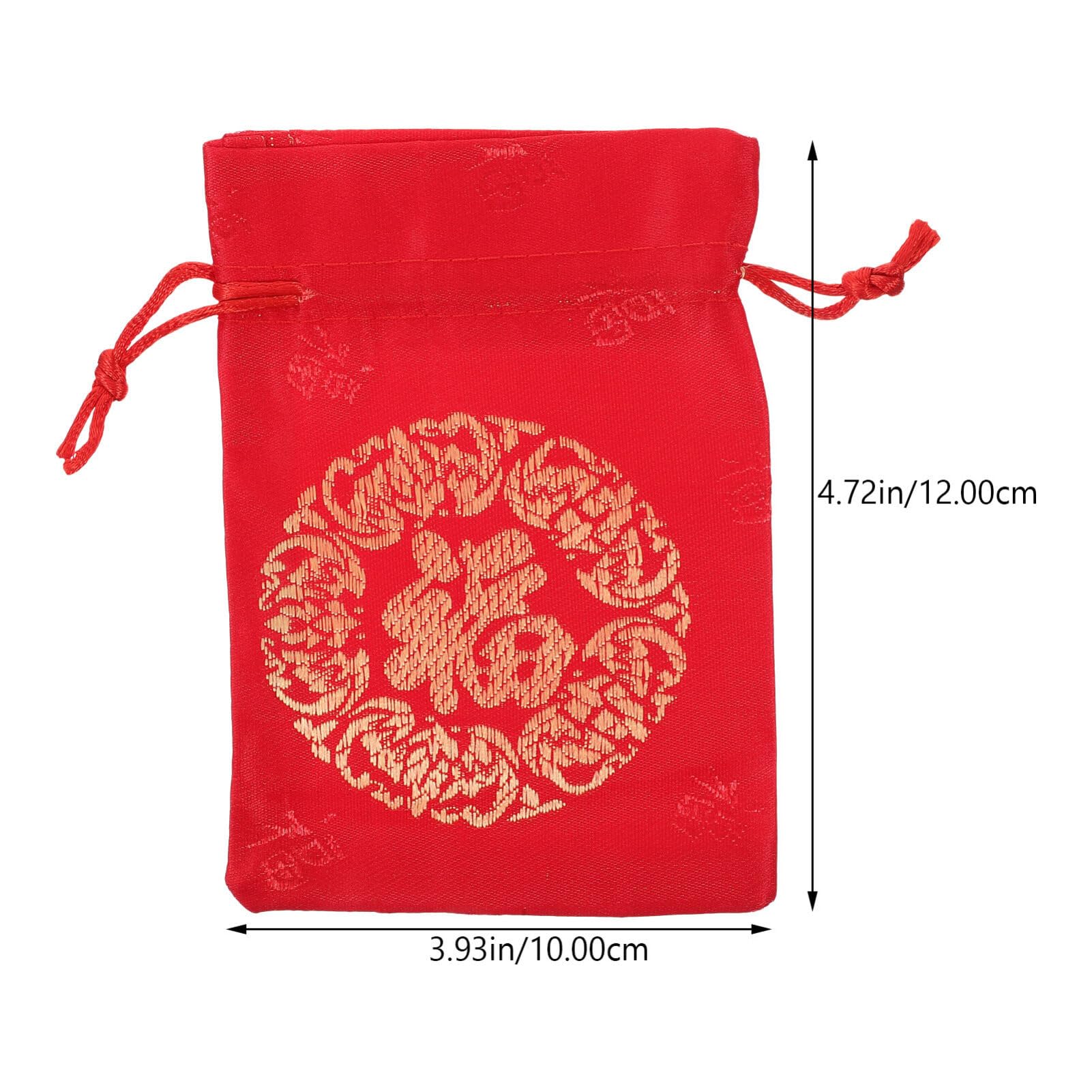 20 Sacchetti Regalo Con Coulisse In Seta – Rosso E Giallo, 10x13,5 Cm, Per Bomboniere Matrimonio, Gioielli E Caramelle