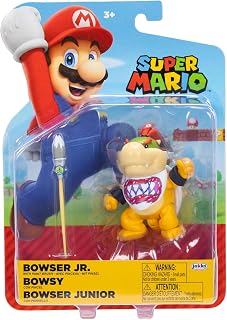 Super Mario Bowser Jr 4 Inch Action Figure with Paintbrush
