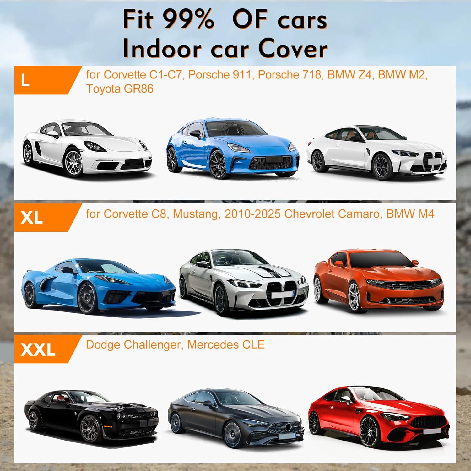 Indoor Car Cover, Stretch Satin Soft Dust Protection, Universal Fit for 189-205 Inch Sedans, Breathable Full Car Cover for Garage, Car Show, Windproof with Storage Bag, Red & Black