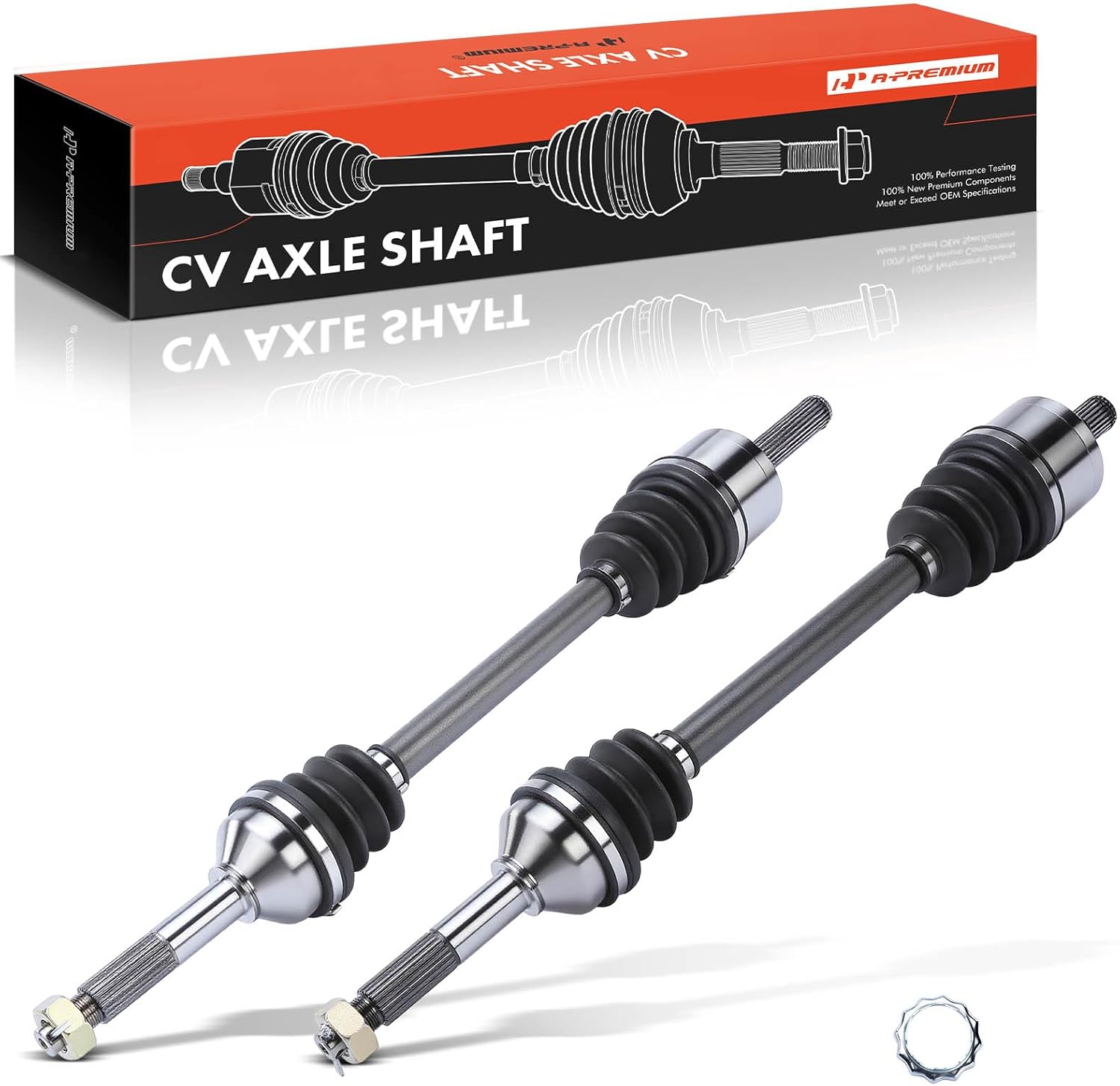 A-Premium Pair (2) Rear CV Axle Shaft Assembly Compatible with Kawasaki Teryx 750 2008 2009 2010 2011, Driver and Passenger Side, Replace# 59266-0018