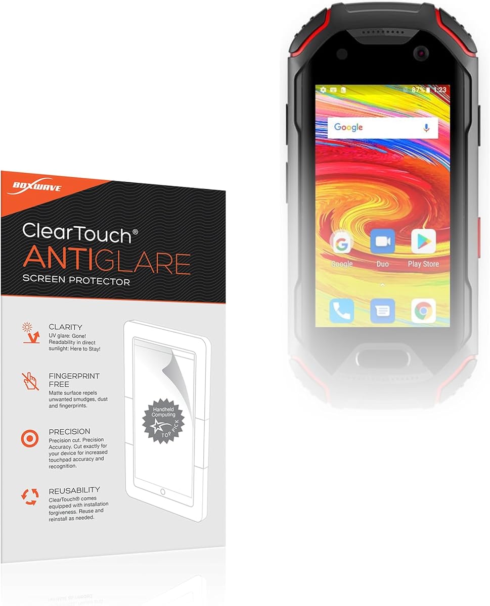 BoxWave Screen Protector Compatible with Unihertz Atom - ClearTouch Anti-Glare (2-Pack), Anti-Fingerprint Matte Film Skin