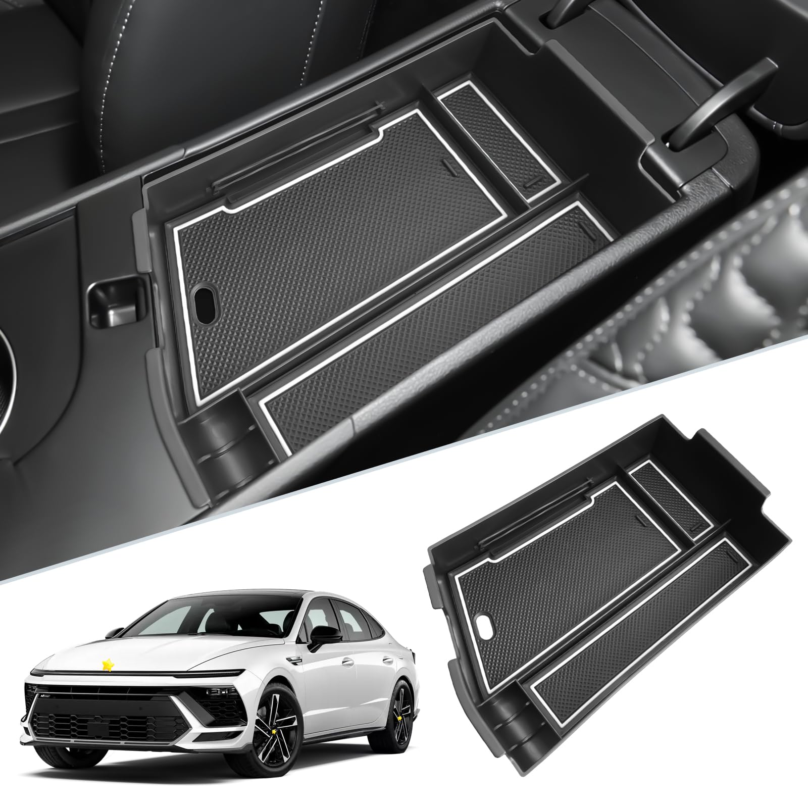 Amazon.com: SKTU for 2024 2025 Hyundai Sonata Center Console Organizer ...